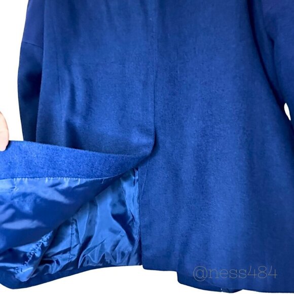 Ceketch Royal Blue Wool Coat 44R - Picture 7 of 10